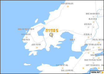 map of Nynäs