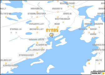 map of Nynäs