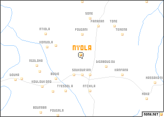 map of Nyola