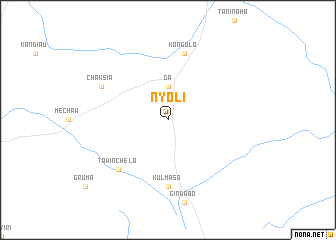 map of Nyoli