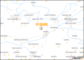 map of Nyomás