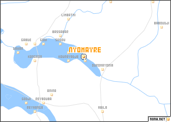 map of Nyomayré