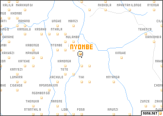 map of Nyombe