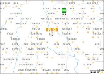 map of Nyomo