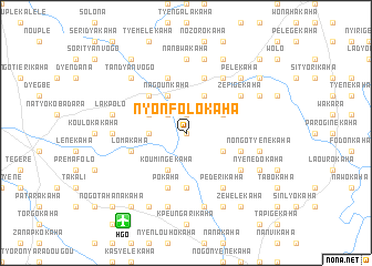 map of Nyonfolokaha