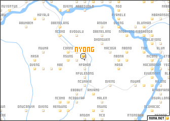 map of Nyong