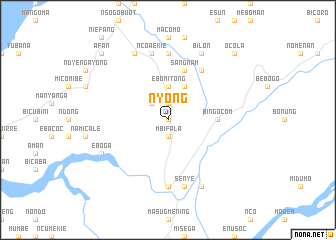 map of Nyong