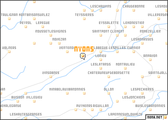 map of Nyons