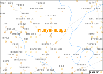 map of Nyonyopalogo