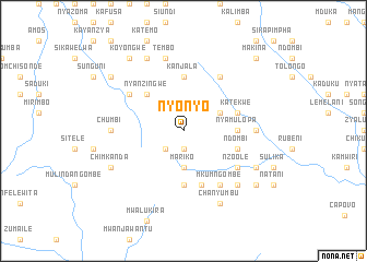 map of Nyonyo