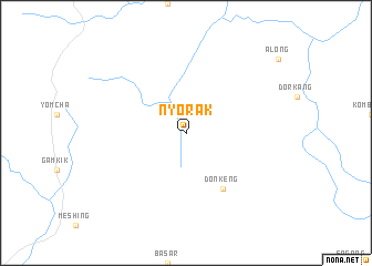 map of Nyorāk