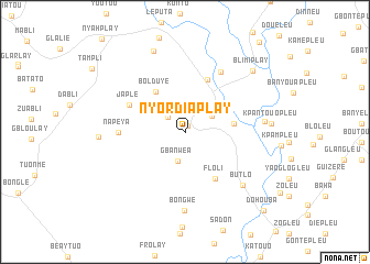 map of Nyor Diaplay