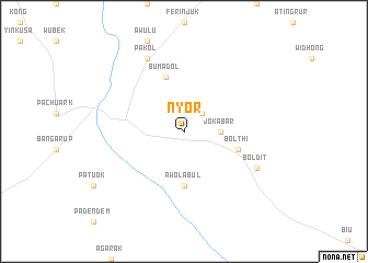 map of Nyor