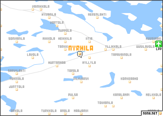 map of Nyrhilä