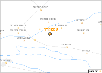 map of Nyrkov