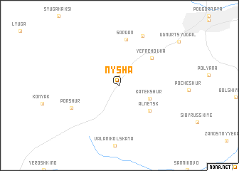 map of Nysha