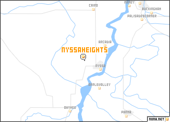 map of Nyssa Heights