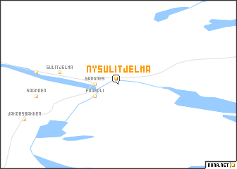 map of Ny Sulitjelma