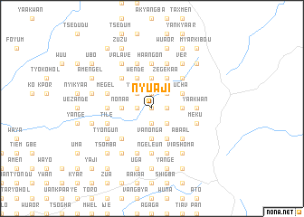 map of Nyuaji