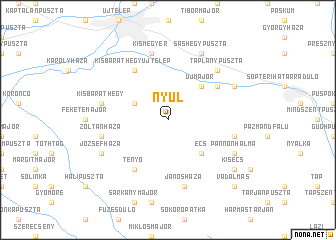 map of Nyúl