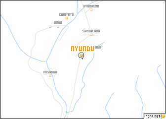 map of Nyundu