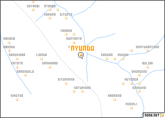 map of Nyundu