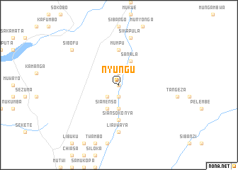 map of Nyungu