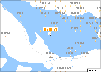 map of Nyunyi