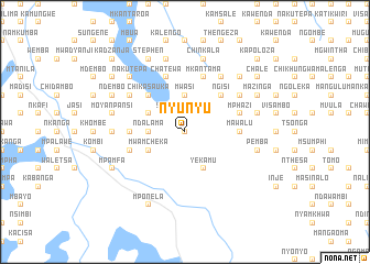 map of Nyunyu