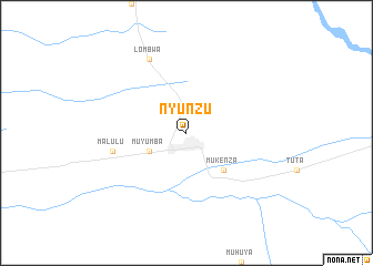 map of Nyunzu