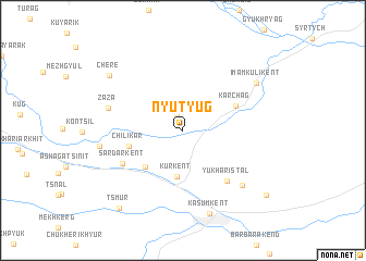 map of Nyutyug