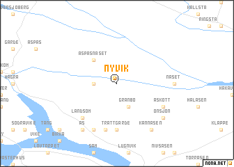 map of Nyvik