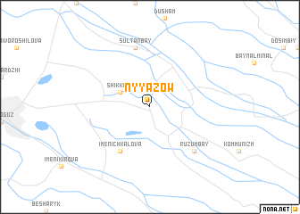 map of Nyyazow