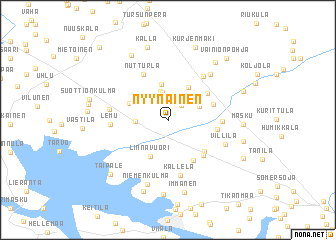 map of Nyynäinen