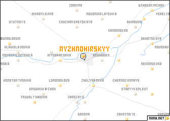 map of Nyzhnʼohirsʼkyy