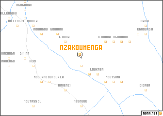 map of Nzakoumenga