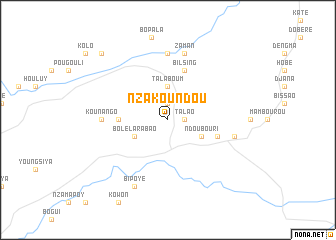 map of Nzakoundou