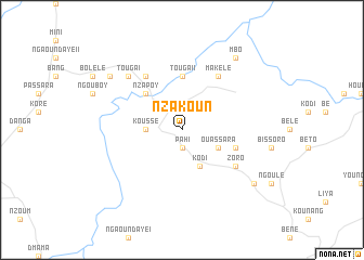 map of Nzakoun