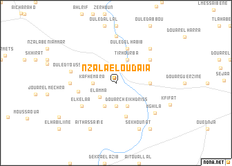 map of Nzala el Oudaïa