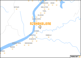 map of Nzamakéléné