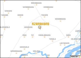 map of Nzanakoro