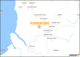 map of Nzang-Ayong