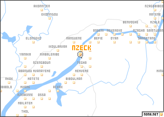 map of Nzeck