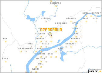 map of Nzeng-Boun