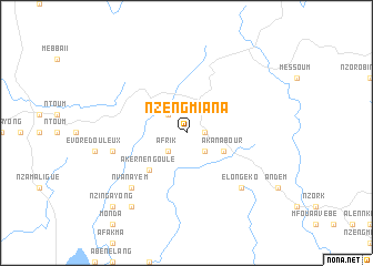 map of Nzeng-Miana