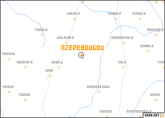 map of Nzérébougou