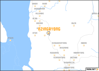 map of Nzingayong