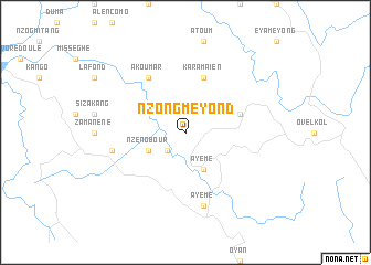 map of Nzong-Meyond