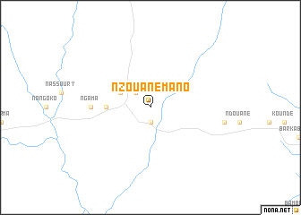 map of Nzouane Mano