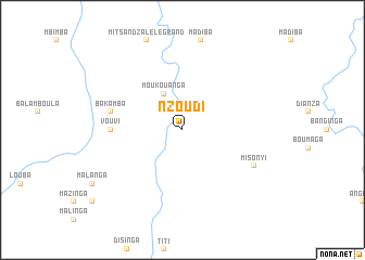 map of Nzoudi